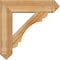 Ekena Millwork Olympic Arts and Crafts Rough Sawn Bracket w/ Offset Brace, Western Red Cedar, 8"W x 30"D x 30"H BKT0806X30X30OLY03RWR - alternate 3